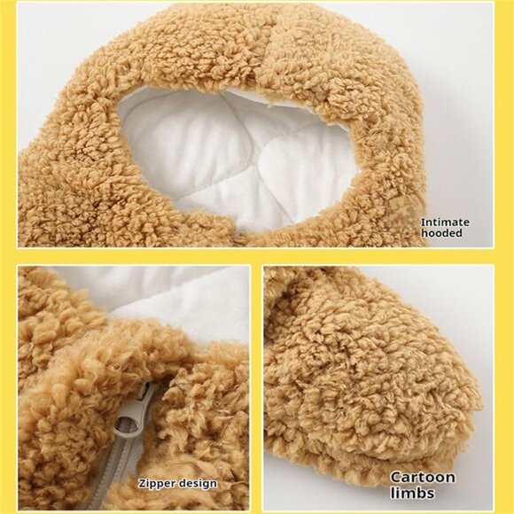 Baby Starfish Onesie Thick Cotton Fleece Baby Wearable Swaddle Bag - Picture 4 of 8